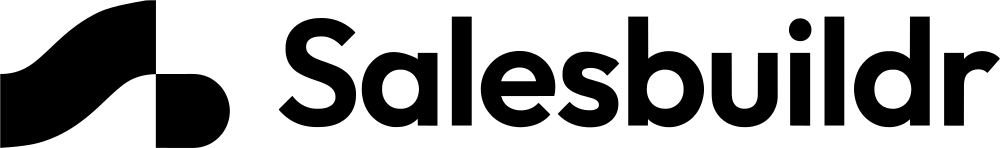 Salesbuildr horizontal logo, black