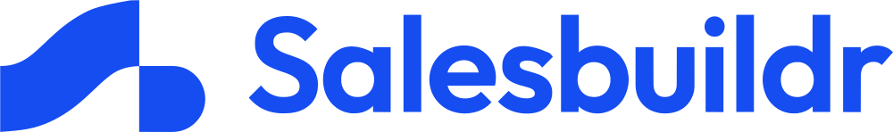 Salesbuildr horizontal logo, blue