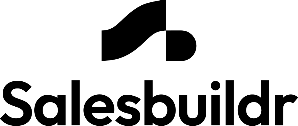 Salesbuildr vertical logo, black
