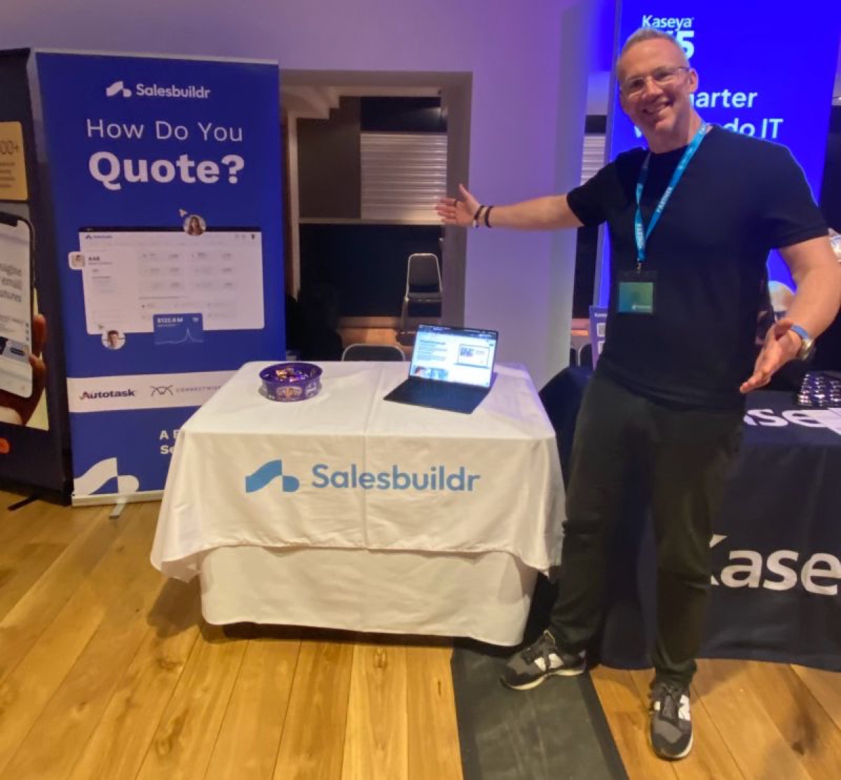 Salesbuildr's booth at Network Group ConfEx in Belfast