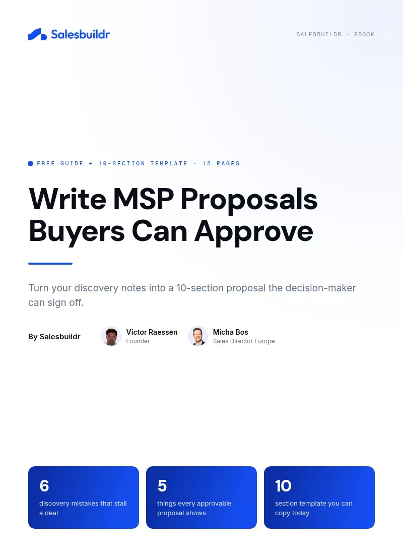 The Decision-Ready MSP Proposal guide cover